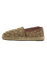 【中古】COACH◆エスパドリーユ/40/BRW/キャンバス【シューズ】