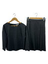 【中古】UNTITLED◆セットアップ/2/ポリエステル/GRY/ストライプ/153-7540【レディースウェア】