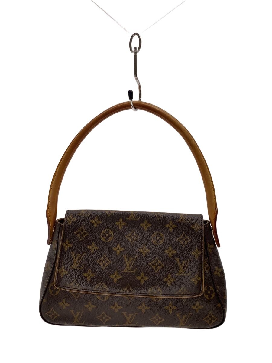 LOUIS VUITTON - 【中古】LOUIS VUITTON◆ミニ・ルーピング_モノグラム・キャンバス/PVC/BRW【バッグ】