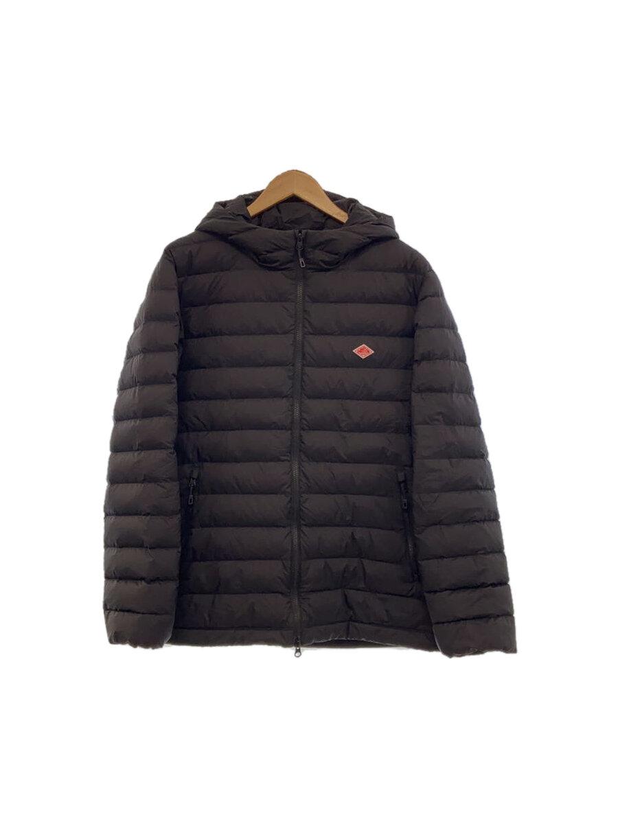 【中古】DANTON◆MIDDLE DOWN HOODED JACKET/ダウンジャケット/XL/ナイロン/BLK/DT-A0564【メンズウェア】