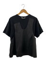 【中古】ENFOLD◆COMBI FLARE T−SHIRT/38/コットン/BLK/300HA780-2790//【レディースウェア】