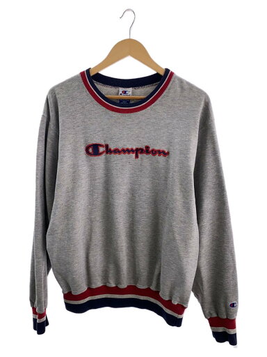 【中古】Champion◆スウェット/L/コットン/SLV【メンズウェア】 【中古】Champion◆スウェット/L/コットン/SLV【メンズウェア】