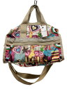 【中古】LESPORTSAC◆ウエストバッグ/ポリエステル/CRM/総柄【バッグ】
