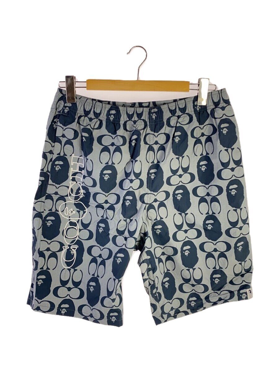 【中古】A BATHING APE◆ショートパンツ/XL/ナイロン/NVY/総柄/001sph731901c【メンズウェア】