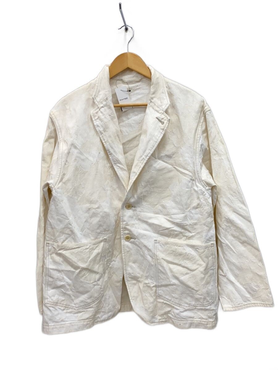 BLURHMS◆リネン混/Cotton Linen Solid Camo Work Jac/2/コットン/WHT/BHS22S024-//