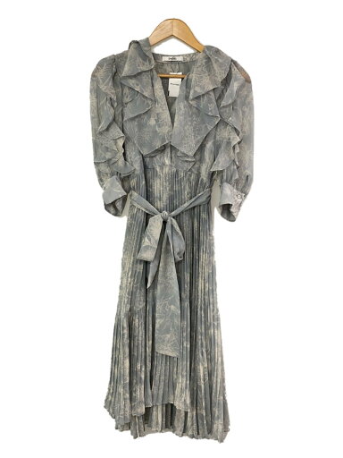 【中古】SNIDEL◆22AW/フリルプリーツプリントワンピース/0/SWFO224280【レディースウェア】 【中古】SNIDEL◆22AW/フリルプリーツプリントワンピース/0/SWFO224280【レディースウェア】