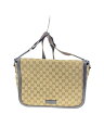 【中古】GUCCI◆ショルダーバッグ_GGキャンバス/キャンバス/BEG/総柄【バッグ】