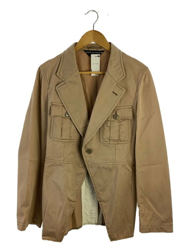 【中古】COMME des GARCONS HOMME PLUS◆テーラードジャケット/L/コットン/BEG/PI-J111/AD2002【メンズウェア】 【中古】COMME des GARCONS HOMME PLUS◆テーラードジャケット/L/コットン/BEG/PI-J111/AD2002【メンズウェア】