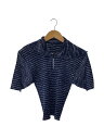 【中古】PLEATS PLEASE ISSEY MIYAKE◆半袖カットソー/3/ポリエステル/NVY/PP96-JK083【レディースウェア】