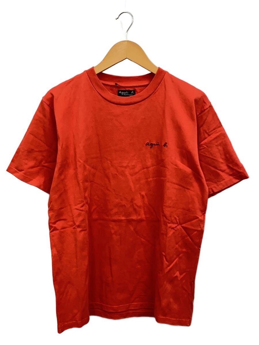 agnes b. homme◆christof胸ロゴ刺繍Tシャツ/--/コットン/ORN/EAC9JEJ3