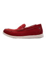 【中古】REGAL◆ローファー/24.5cm/RED/スウェード/NC6K 53MR/箱無し【シューズ】