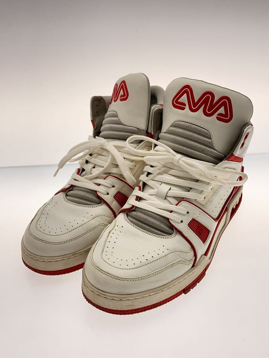 【中古】LOUIS VUITTON◆ハイカットスニーカー/US7.5/WHT/FD1118【シューズ】