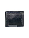 【中古】MISSONI◆2つ折り財布/牛革/BLK/無地/メンズ【服飾雑貨他】(4)