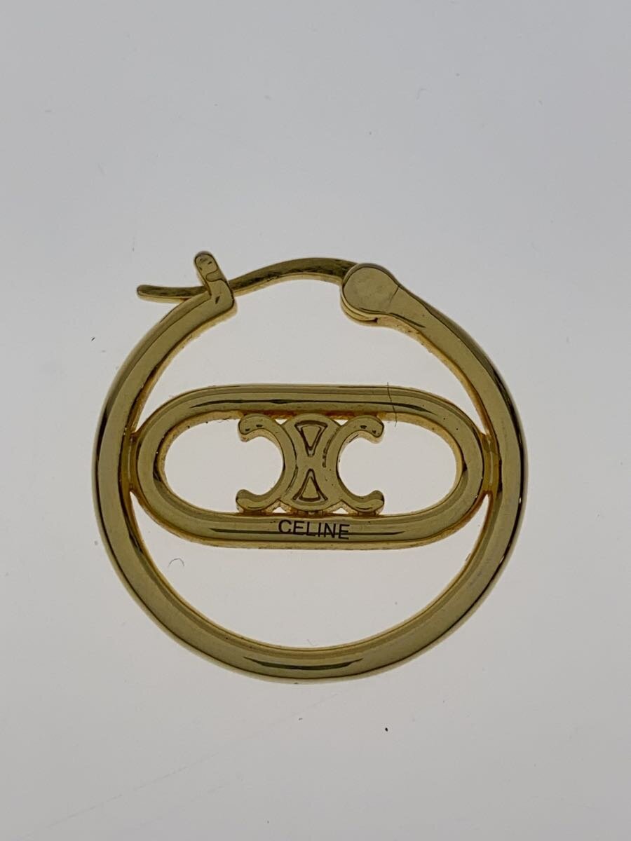 【中古】CELINE◆トリオンフサークルピアス/片耳/GLD/レディース//【服飾雑貨他】