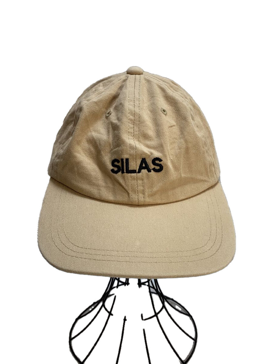 【中古】SILAS◆キャップ/FREE/コットン/BEG/メンズ/10183014【服飾雑貨他】
