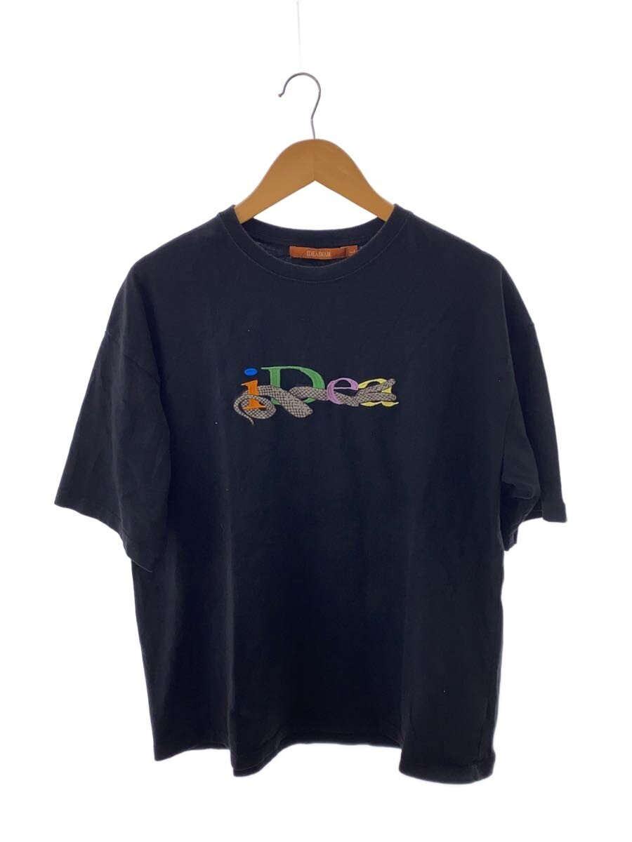 IDEASWAM(iDea)◆OUROBOROS LOGO TEE/Tシャツ/プリント/L/コットン/ブラック/ID24SS-CT06