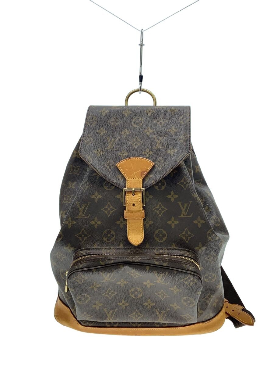 LOUIS VUITTON - 【中古】LOUIS VUITTON◆モンスリ_モノグラム・キャンバス/PVC/BRW【バッグ】