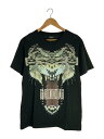 【中古】MARCELO BURLON COUNTY OF MILAN◆Tシャツ/M/コットン/BLK/プリント【メンズウェア】(4)