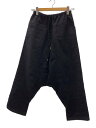 【中古】Sasquatchfabrix.◆サルエルパンツ/S/ウール/BLK/18AW-PA9-001【メンズウェア】