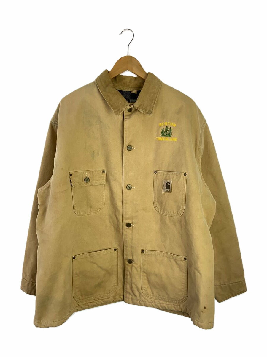 【中古】Carhartt◆ダック地/ブランケット/ジャケット/--/--/BEG【メンズウェア】
