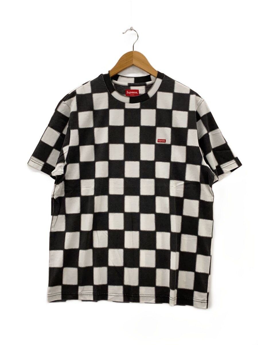 Supreme◆Tシャツ/M/コットン/BLK/チェック/Small Box Tee Checkerboard//