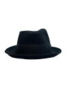【中古】Borsalino◆ALESSANDRIA SHORT BRIM/ウール/BLK/無地/メンズ/390131【服飾雑貨他】