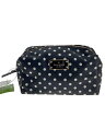 【中古】kate spade new york◆ポーチ/ポリエステル/BLK/ドット/WLRU2354【バッグ】