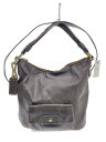 【中古】COACH◆ショルダーバッグ/レザー/BRW【バッグ】(4)