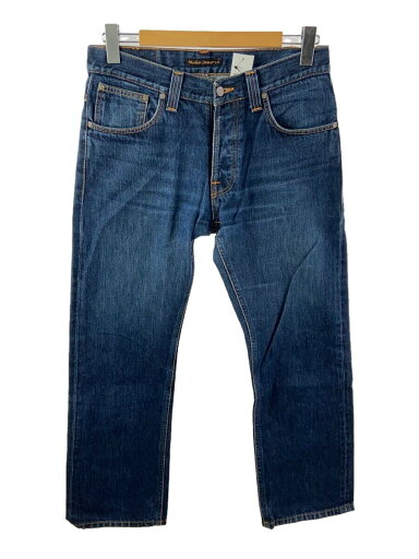 【中古】NUDIE JEANS◆ストレートパンツ/32/デニム/NVY【メンズウェア】 【中古】NUDIE JEANS◆ストレートパンツ/32/デニム/NVY【メンズウェア】