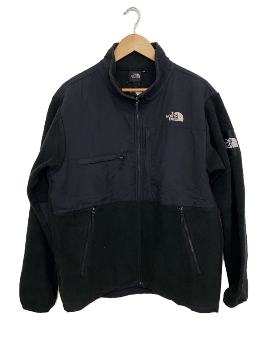 【中古】THE NORTH FACE◆DENALI JACKET_デナリジャケット/XXL/ポリエステル/BLK/無地【メンズウェア】