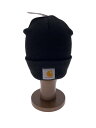 【中古】Carhartt◆ニットキャップ/--/アクリル/BLK/無地/メンズ【服飾雑貨他】