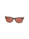 【中古】Ray-Ban◆サングラス/ウェリントン/プラスチック/マルチカラー/GRY/メンズ/RB2140-F【服飾雑貨他】(4)