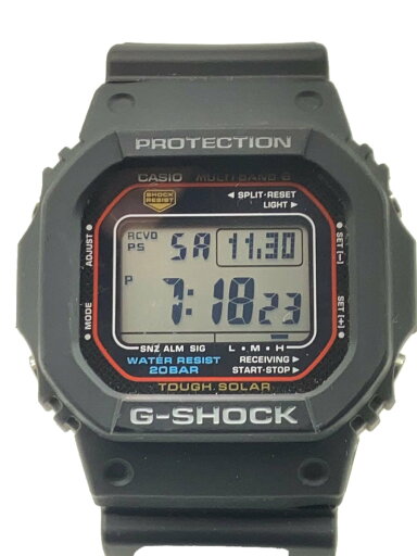 【中古】CASIO◆ソーラー腕時計_G-SHOCK/デジタル/ラバー/BLK/BLK【服飾雑貨他】 【中古】CASIO◆ソーラー腕時計_G-SHOCK/デジタル/ラバー/BLK/BLK【服飾雑貨他】