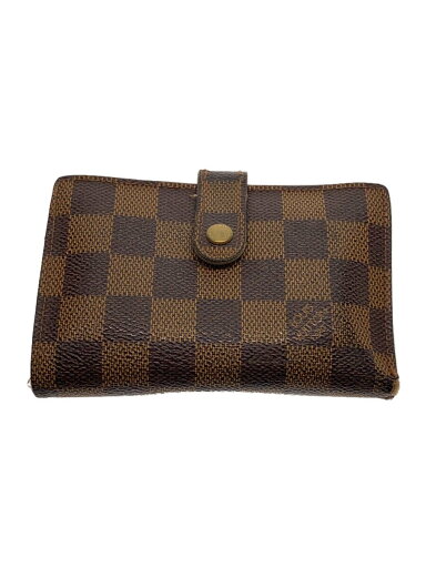 【中古】LOUIS VUITTON◆ポルト・モネ・ビエ・ヴィエノワ_ダミエ・エベヌ_BRW/PVC/BRW/レディース【服飾雑貨他】 【中古】LOUIS VUITTON◆ポルト・モネ・ビエ・ヴィエノワ_ダミエ・エベヌ_BRW/PVC/BRW/レディース【服飾雑貨他】