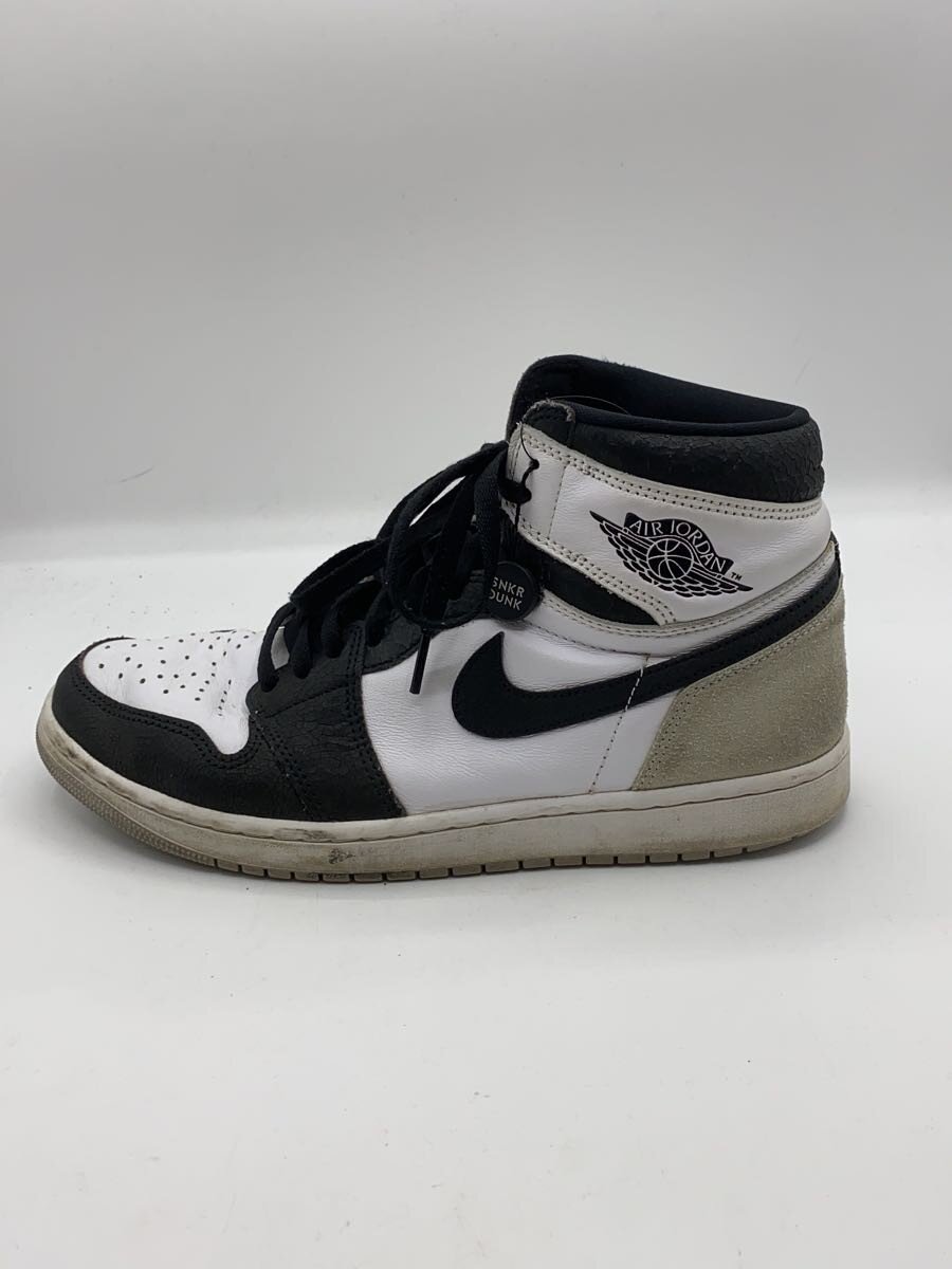 【中古】NIKE◆AIR JORDAN 1_エア ジョーダン 1/28.5cm/GRY【シューズ】