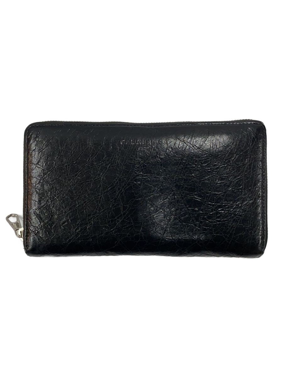 【中古】BALENCIAGA◆長財布/レザー/黒/メンズ/519641・1000・R・1317/ラウンドファスナー【服飾雑貨他】