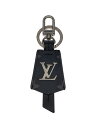 【中古】LOUIS VUITTON◆ポルト・クレ・クロッシュクレ_モノグラム・エクリプス_BLK/PVC/BLK/メンズ【服飾雑貨他】