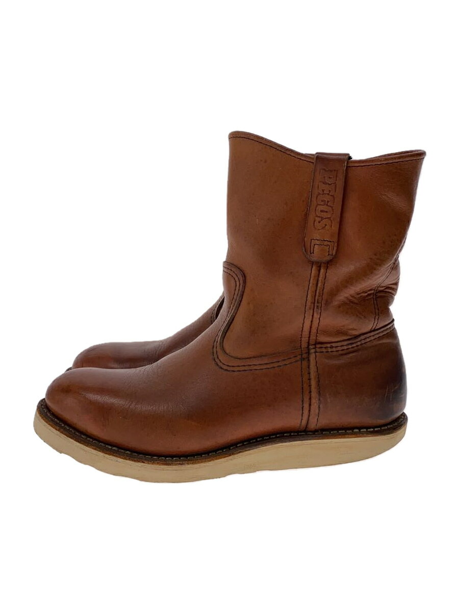 【中古】RED WING◆ペコスブーツ/US8.5/BRW/8866【シューズ】