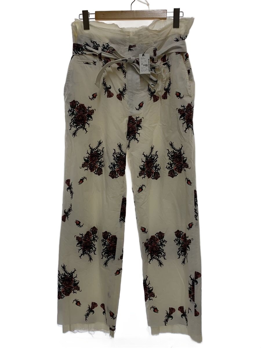 【中古】Midorikawa◆ボトム/FREE/コットン/WHT/総柄/mid24ss-pt08b【メンズウェア】