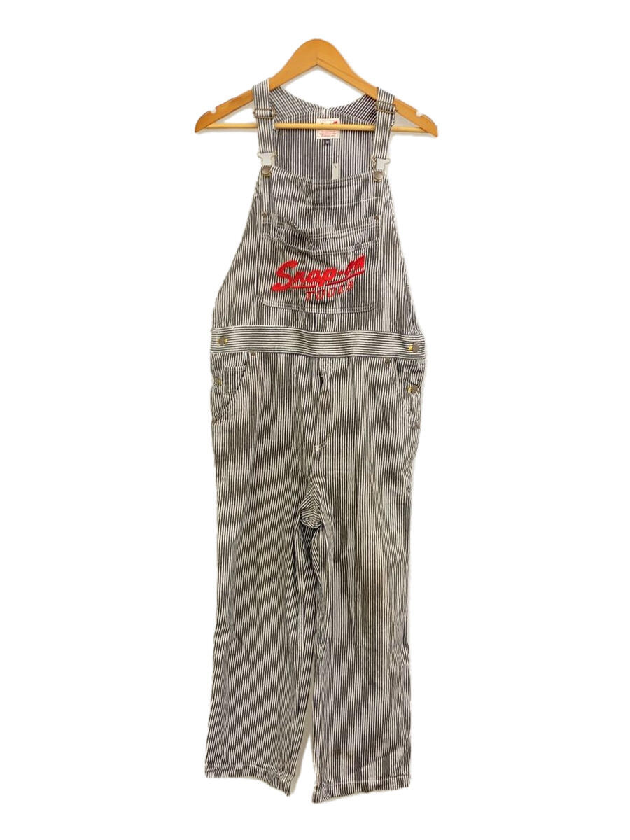 【中古】Snap-on◆オーバーオール/M/コットン/NVY/ストライプ【メンズウェア】