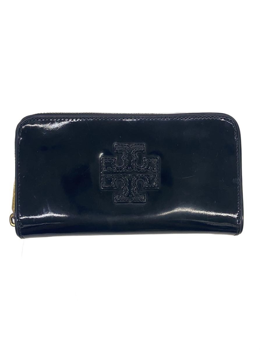 【中古】TORY BURCH◆長財布/エナメル/BLK/レディース【服飾雑貨他】