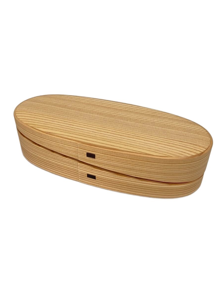 【中古】大館/曲げわっぱ/弁当箱/1140/ベージュ【キッチン用品】