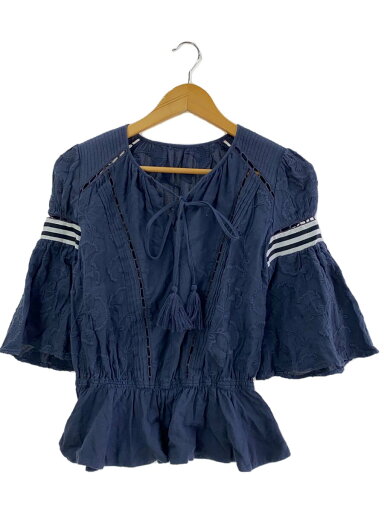 【中古】BORDRES at BALCONY◆7分袖ブラウス/36/ポリエステル/NVY/無地/BD1811-3N-11【レディースウェア】 【中古】BORDRES at BALCONY◆7分袖ブラウス/36/ポリエステル/NVY/無地/BD1811-3N-11【レディースウェア】