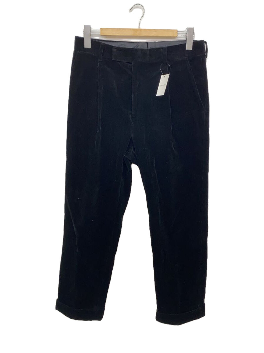 【中古】The Guilty Parties◆UNCONSTRUCTED PLEATED TROUSERS/タックパンツ/ボトム/M/コーデュロイ/BLK【メンズウェア】