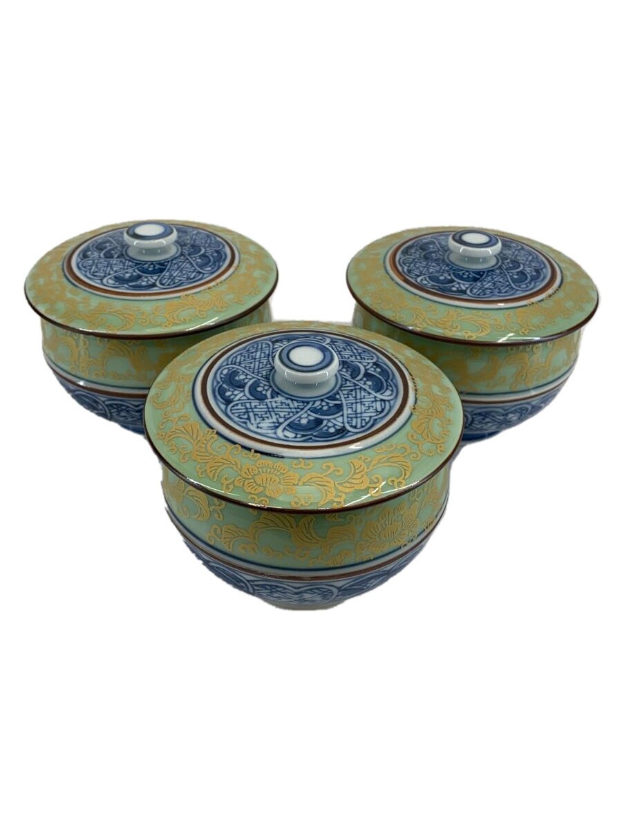 【中古】有田焼◆和食器その他/清秀/金襴手唐草/蓋付汲出揃//【キッチン用品】