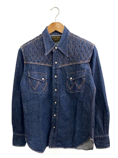【中古】WEST RIDE◆ウエストライド/Gジャン/36/デニム/インディゴ/無地【メンズウェア】 【中古】WEST RIDE◆ウエストライド/Gジャン/36/デニム/インディゴ/無地【メンズウェア】