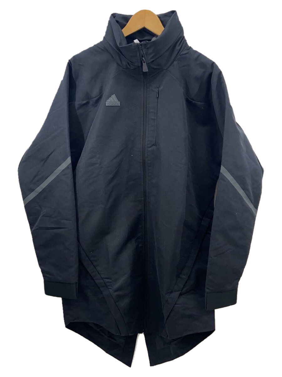 【中古】adidas◆コート/L/ポリエステル/BLK/IC8015【メンズウェア】