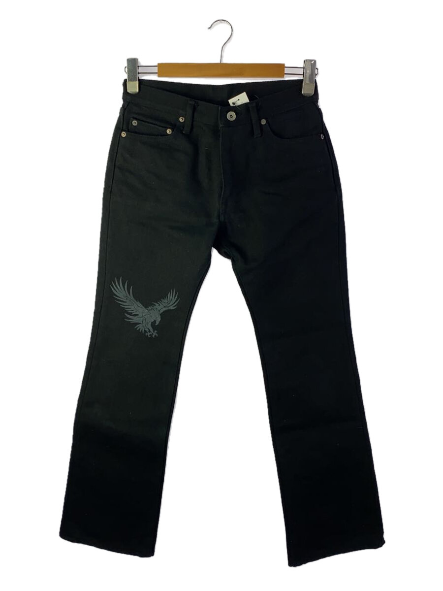【中古】IRON HEART◆ボトム/30/コットン/BLK【メンズウェア】
