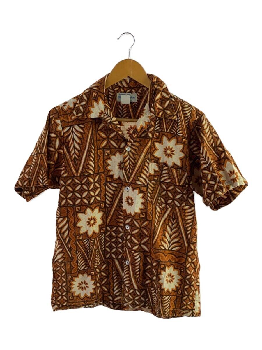 【中古】Hukilau Fashions/90s/アロハシャツ/--/--/ブラウン/総柄【メンズウェア】