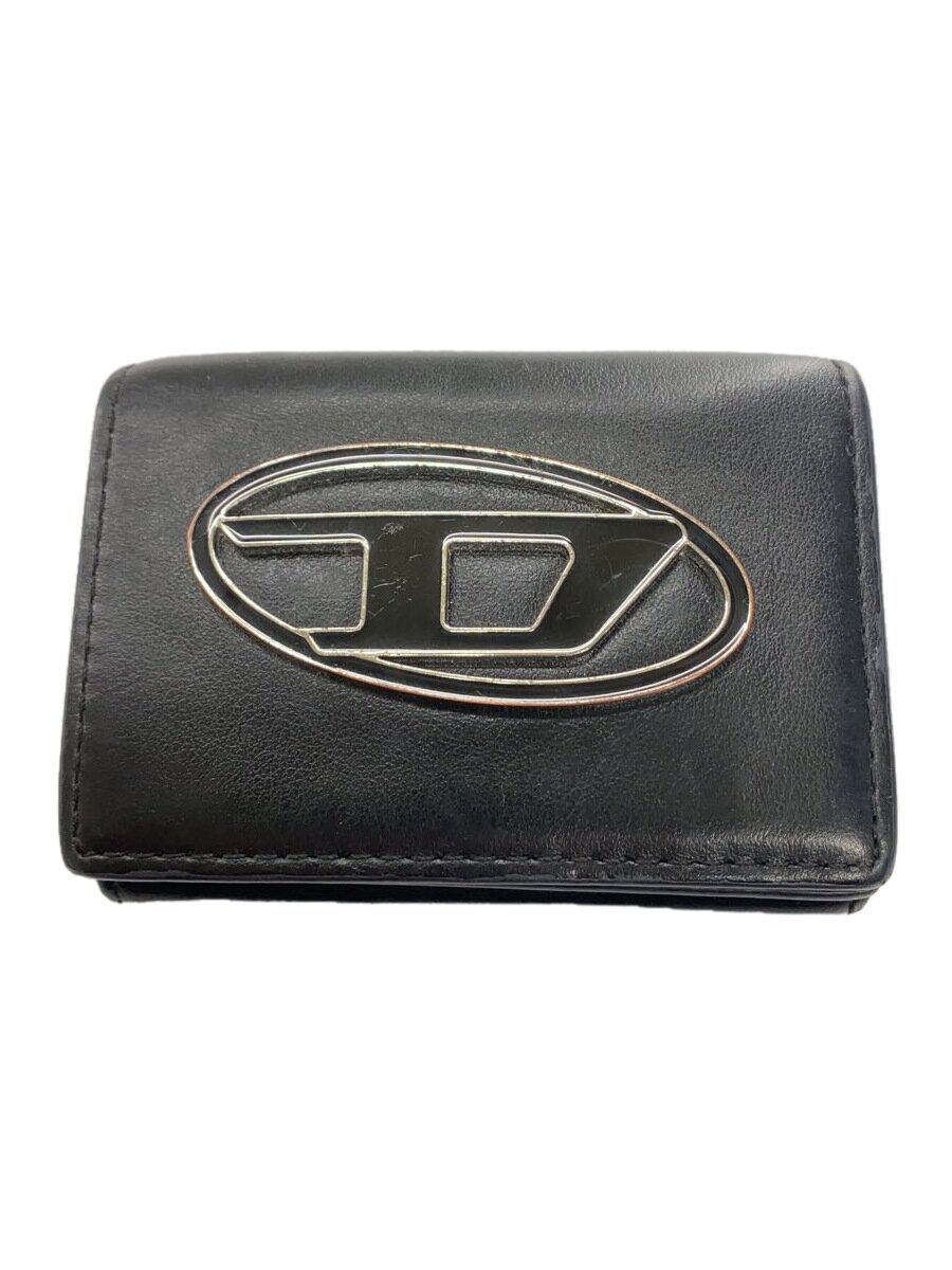 【中古】DIESEL◆3つ折り財布/レザー/BLK/無地/メンズ/x08806【服飾雑貨他】